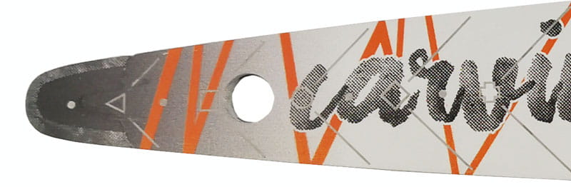 Unikatowa końcówka prowadnicy STIHL Carving wykonana ze stellitu